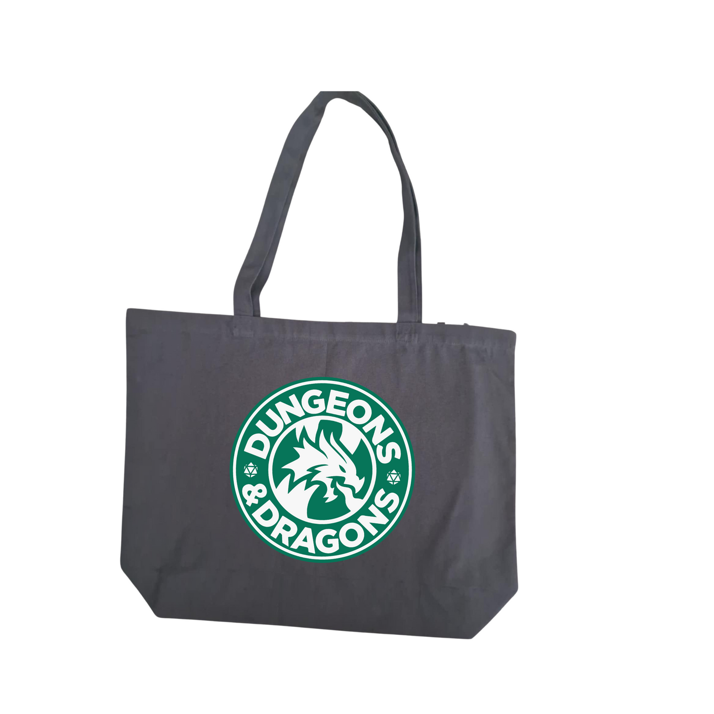Large Slate Grey Canvas tote shopper.