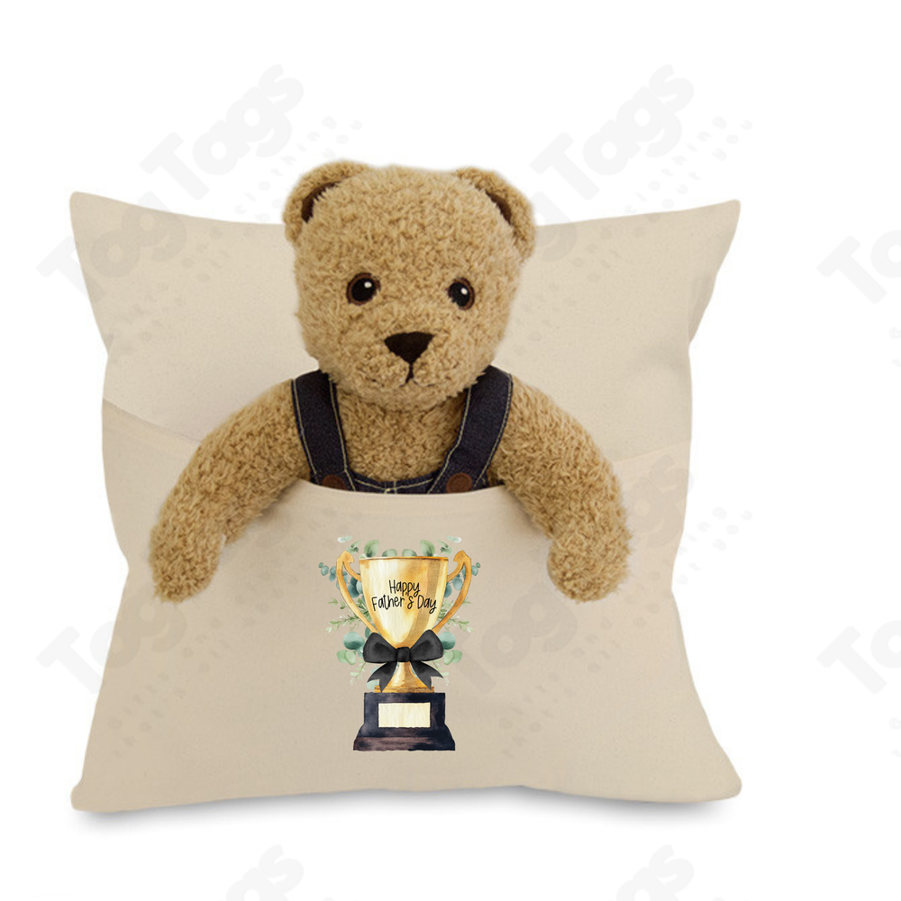 Cotton Canvas cushion Cover 45 x 45 cm with pocket