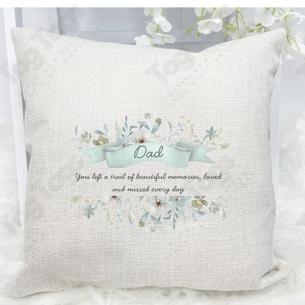 In Memory of Linen Cushion cover 40x40cm