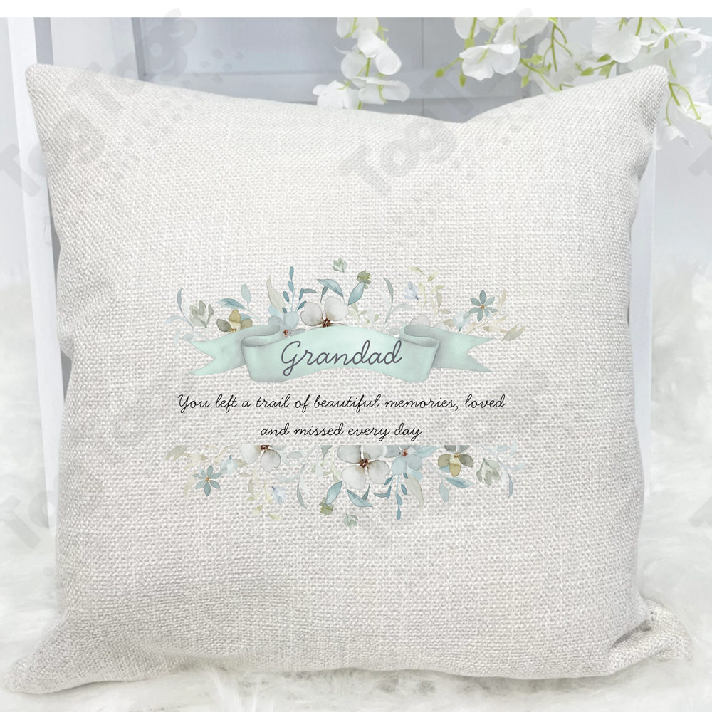 In Memory of Linen Cushion cover 40x40cm