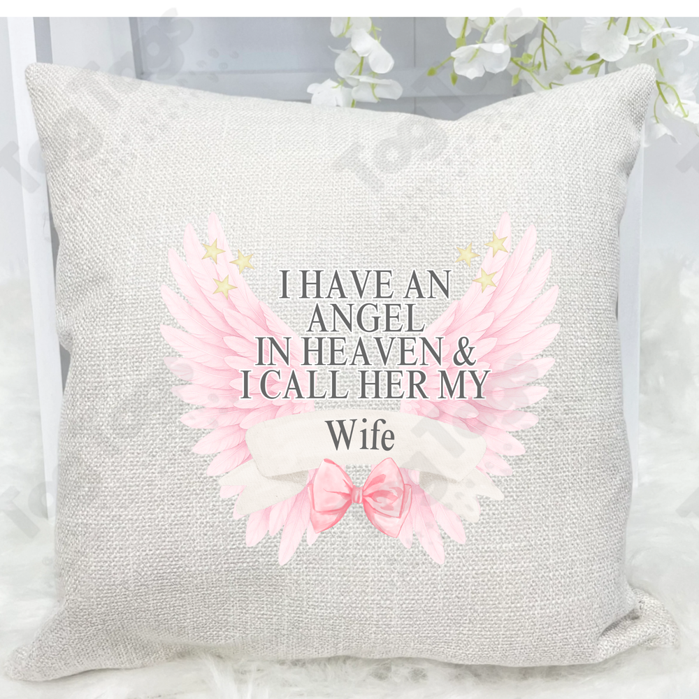 In Memory of Linen Cushion cover 40x40cm