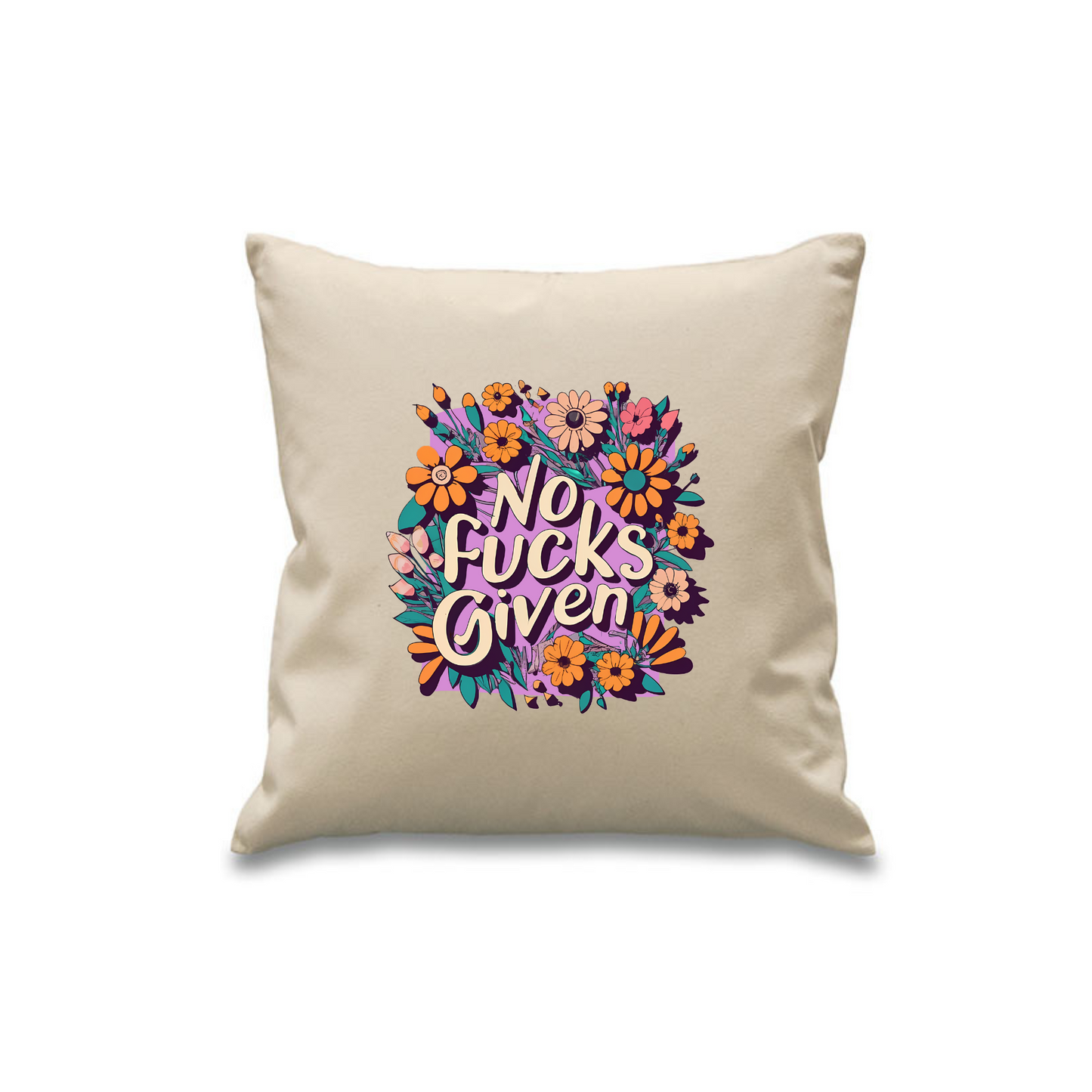 Cotton Canvas cushion Cover 45 x 45 cm with pocket