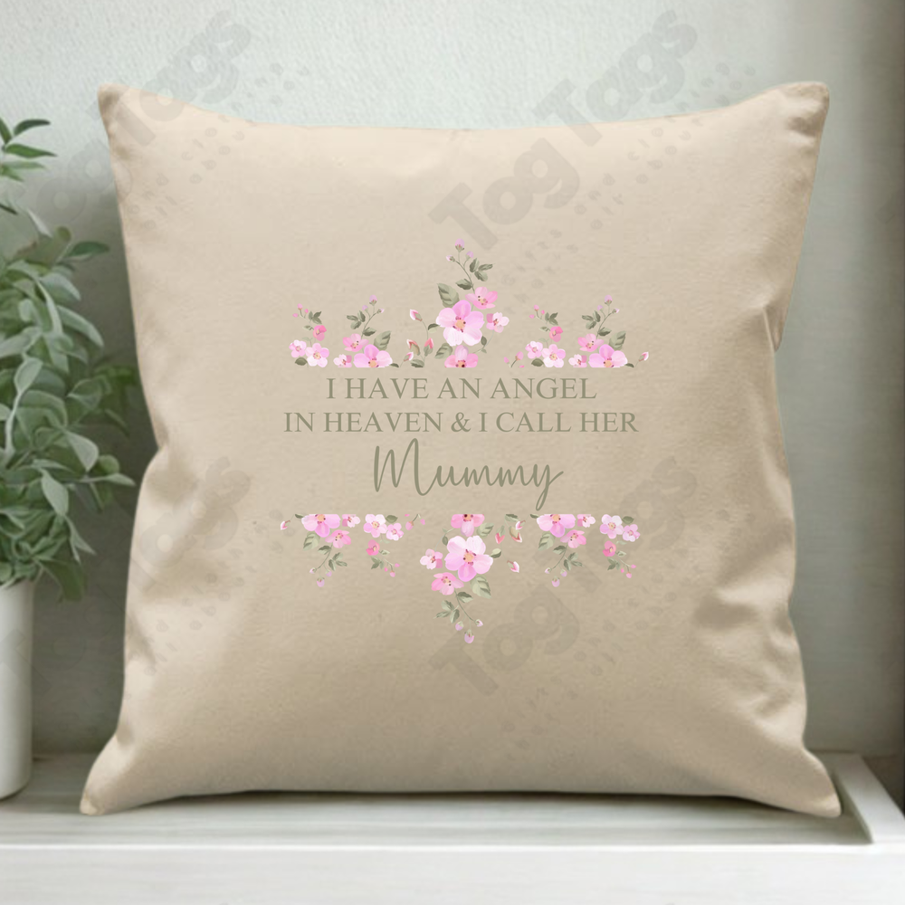 In Memory of... Canvas pocket cushion cover 45 x 45cm