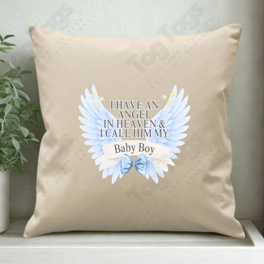In Memory of... Canvas pocket cushion cover 45 x 45cm