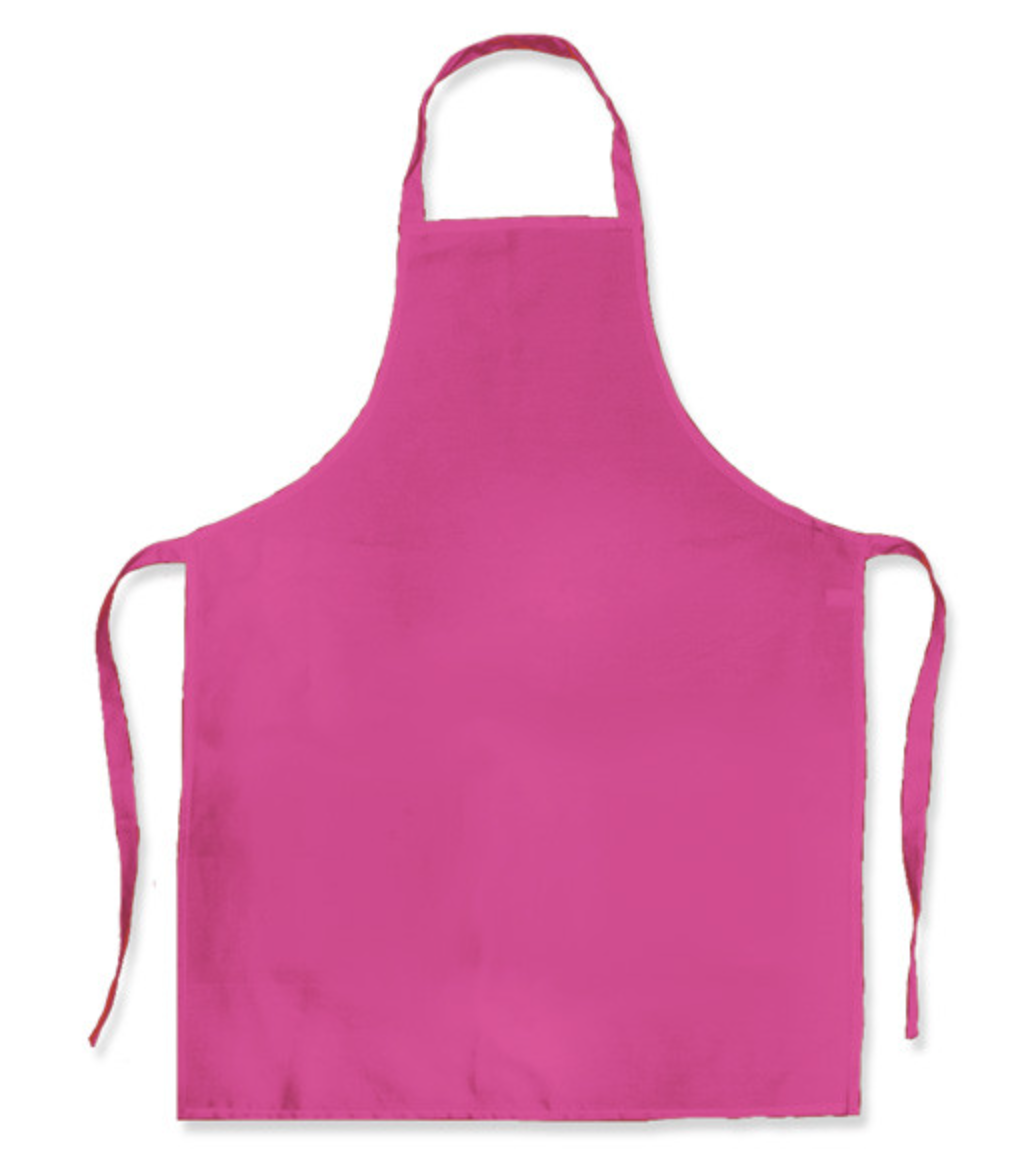Pink Polycotton Apron Large size