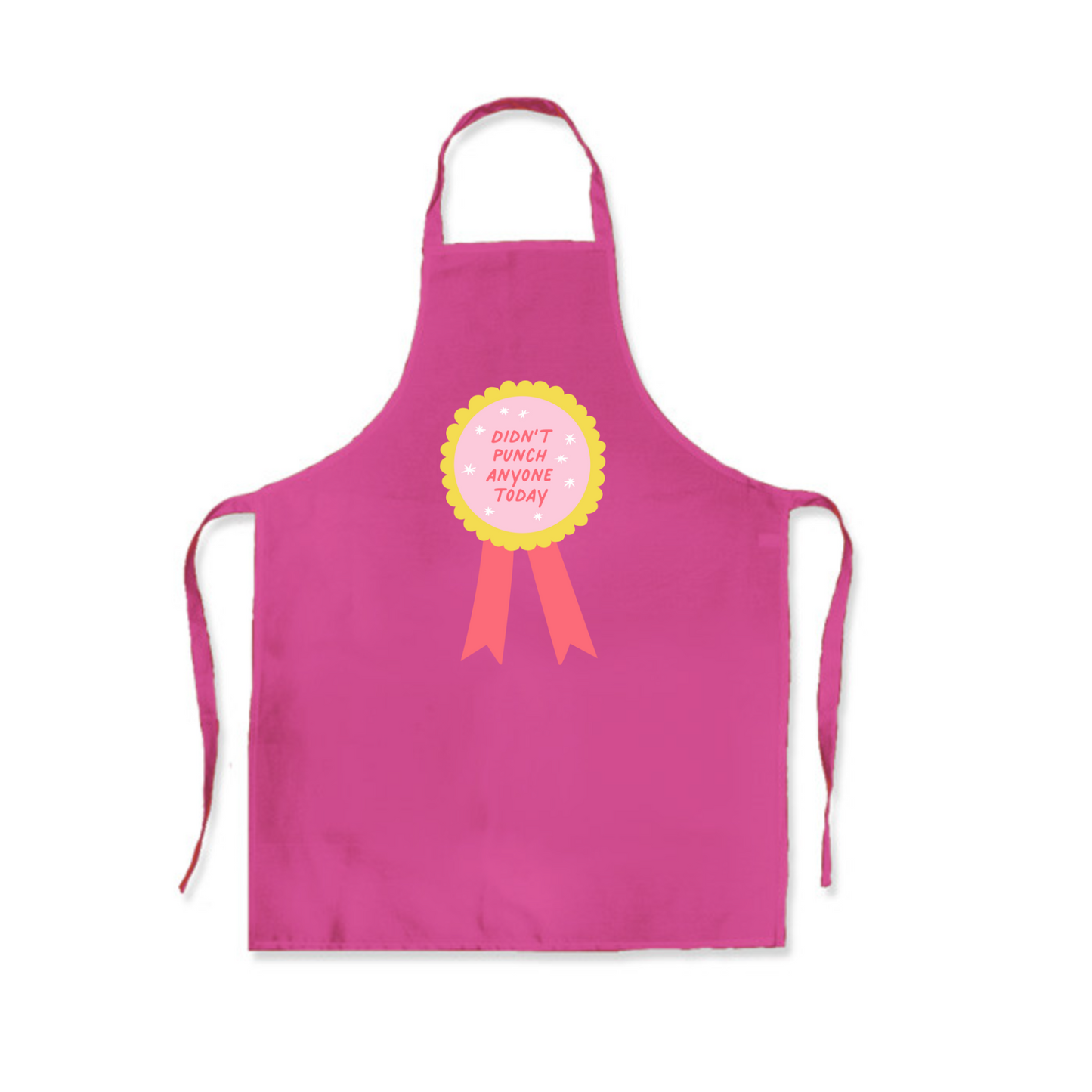 Pink Polycotton Apron Large size