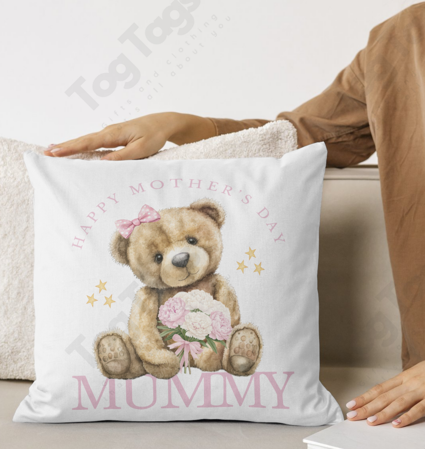 Cotton Square Cushion cover Personalised