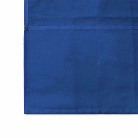 Blue Polycotton Apron with 3 pockets Large 70 x 90cm