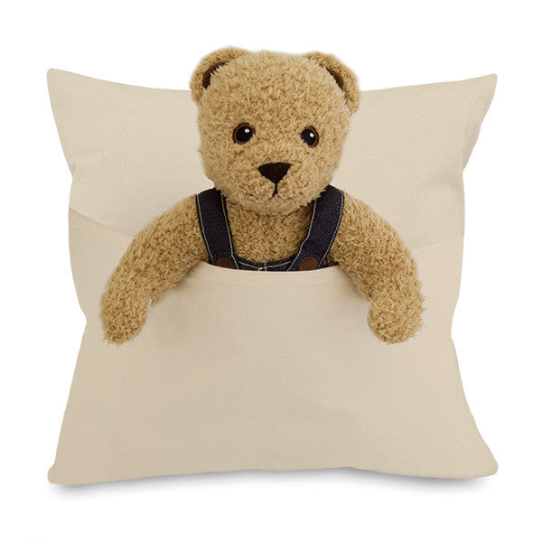 Cotton Canvas cushion Cover 45 x 45 cm with pocket