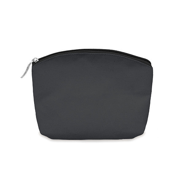 Slate Grey Canvas small pouch/purse 17 x 14cm