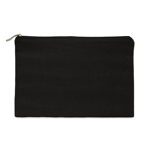 Black canvas tablet protector case 31 x 21cm