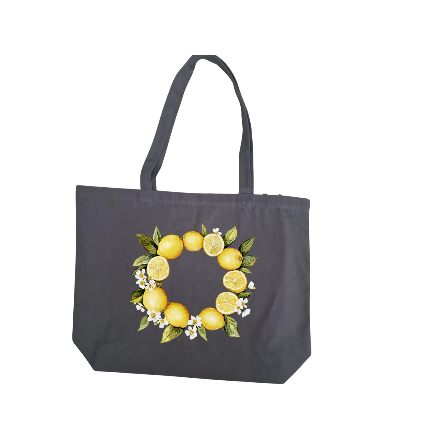 Large Slate Grey Canvas tote shopper.