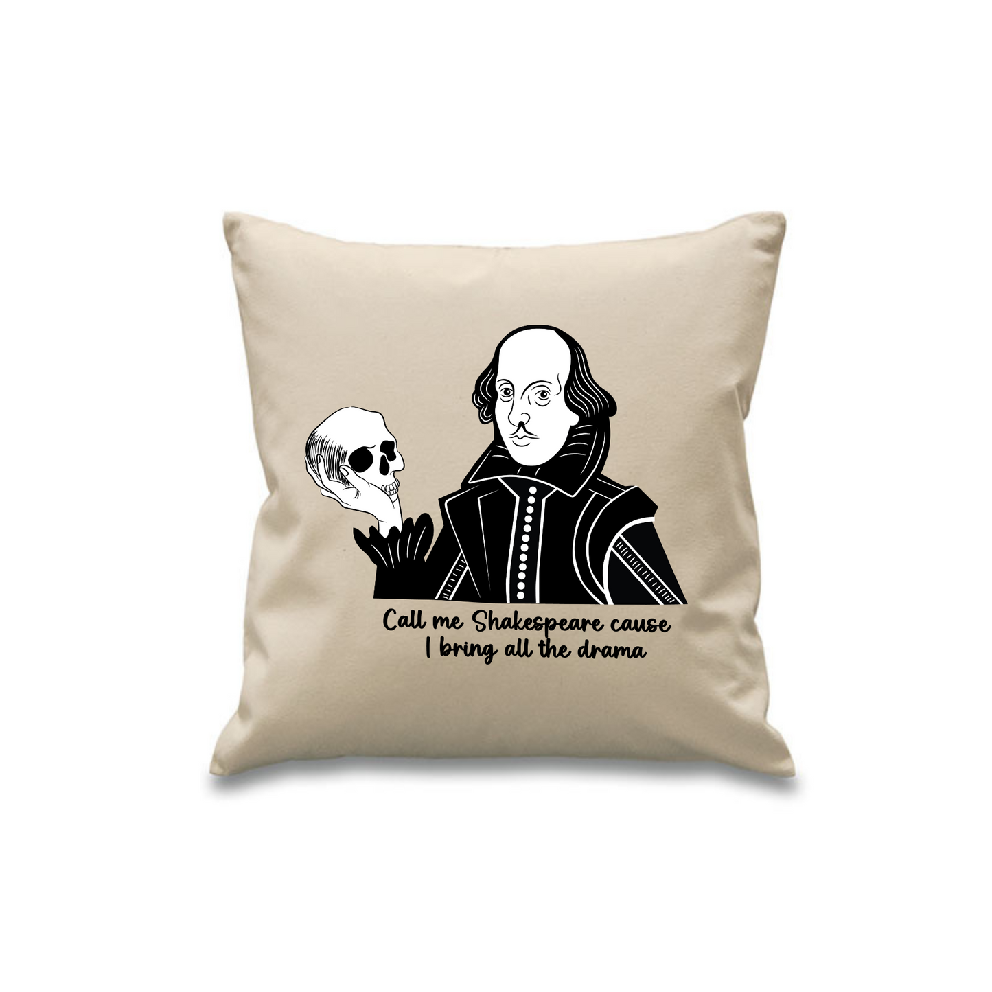 Cotton Canvas cushion Cover 45 x 45 cm with pocket