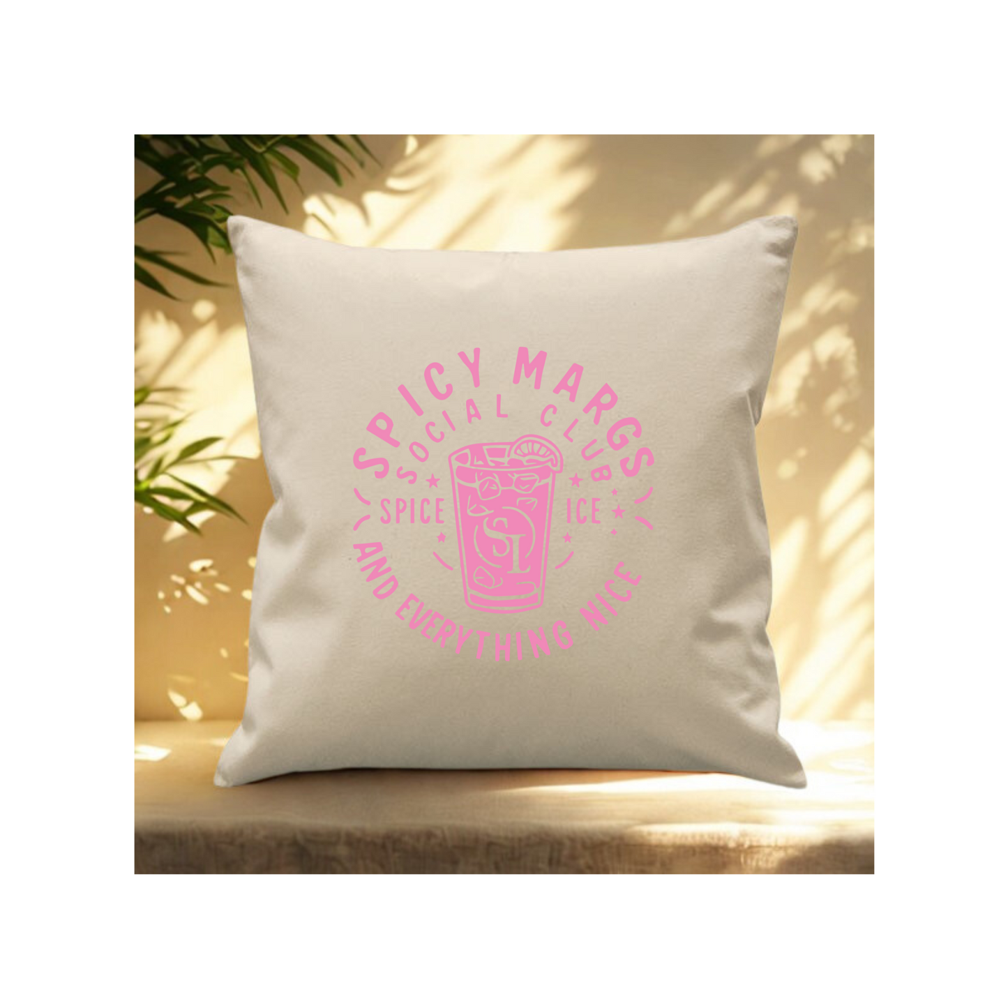 Cotton Canvas cushion Cover 45 x 45 cm with pocket