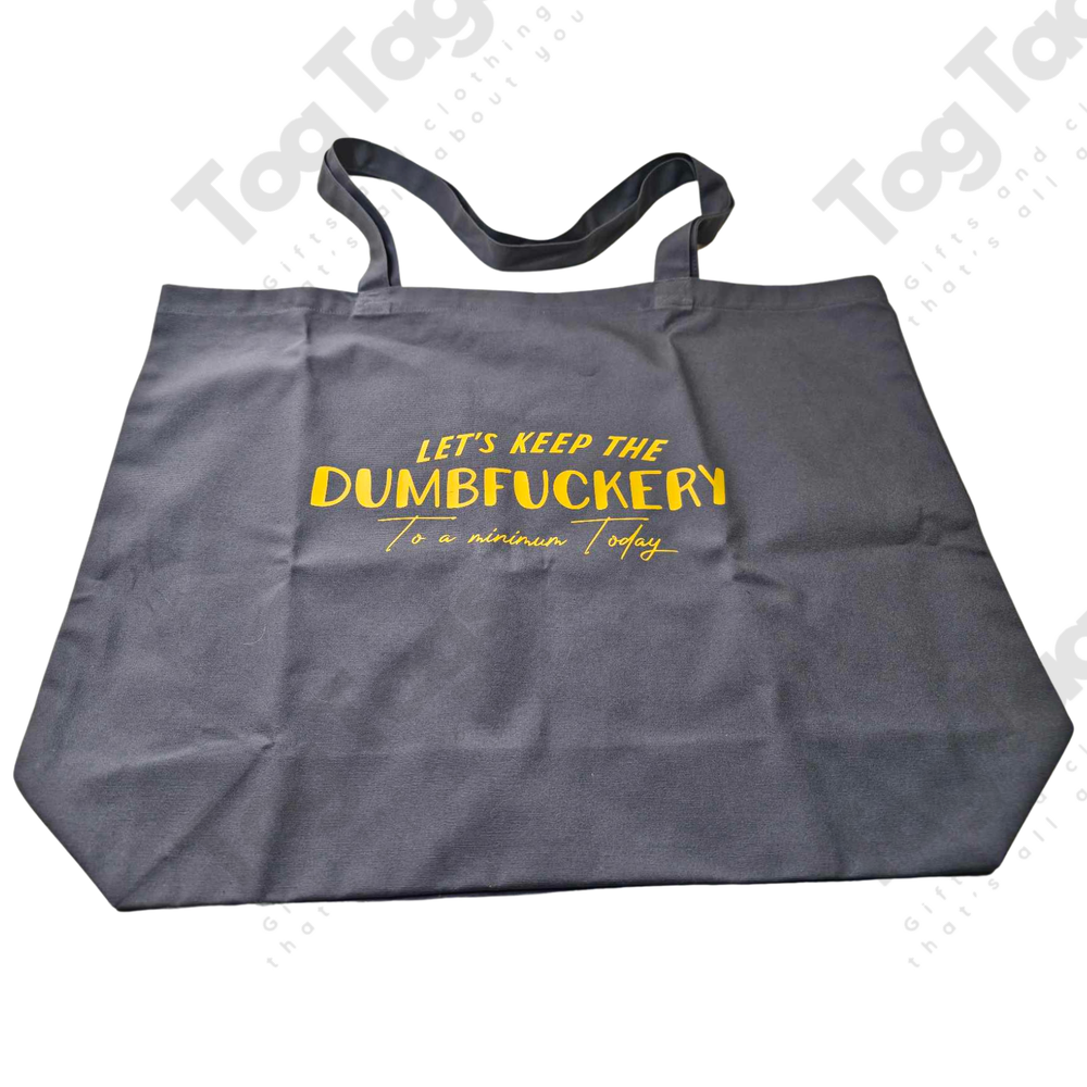 Large Slate Grey Canvas tote shopper.