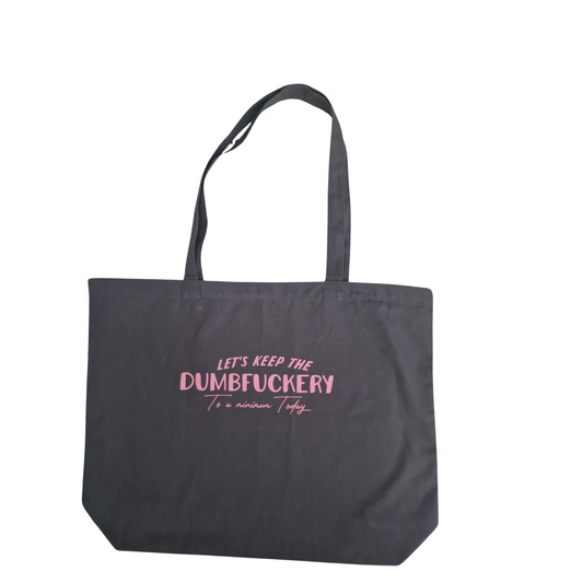 Large Slate Grey Canvas tote shopper.