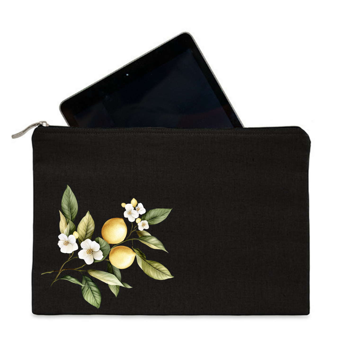 Black canvas 8oz Tablet Protector case 25 x 16cm