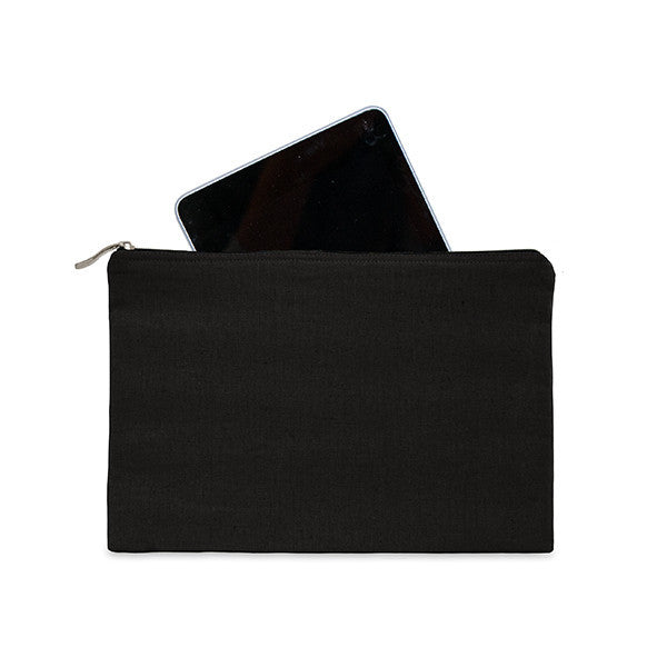 Black canvas 8oz Tablet Protector case 25 x 16cm