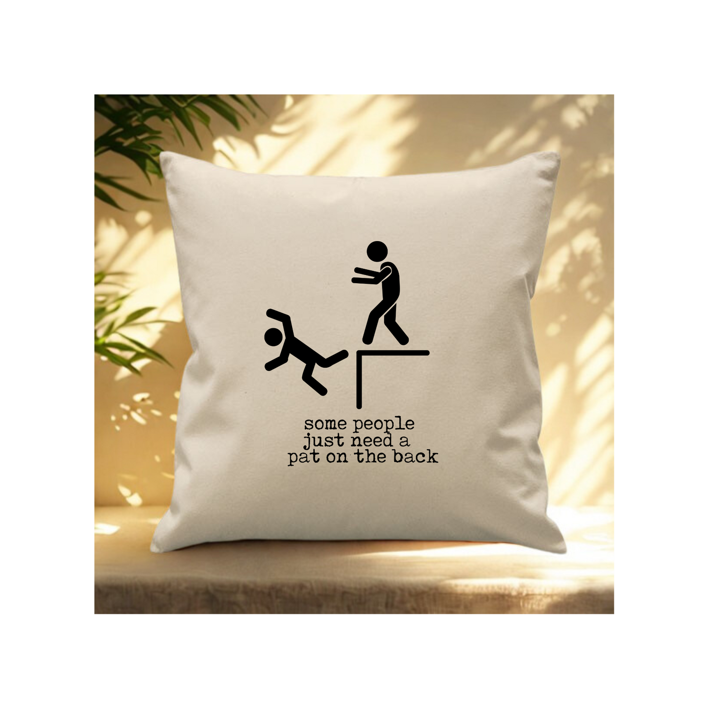 Cotton Canvas cushion Cover 45 x 45 cm with pocket